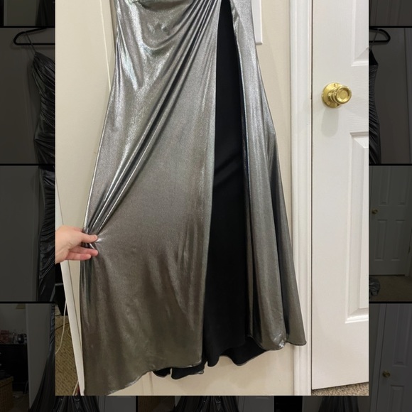 Jovani Metallic Gown practically New! Sz00 - Picture 9 of 16